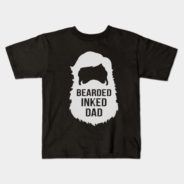 bearded inked dad T-Shirt Kids T-Shirt by Devasil